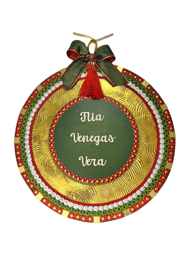 Placa de navidad - Personalizado
