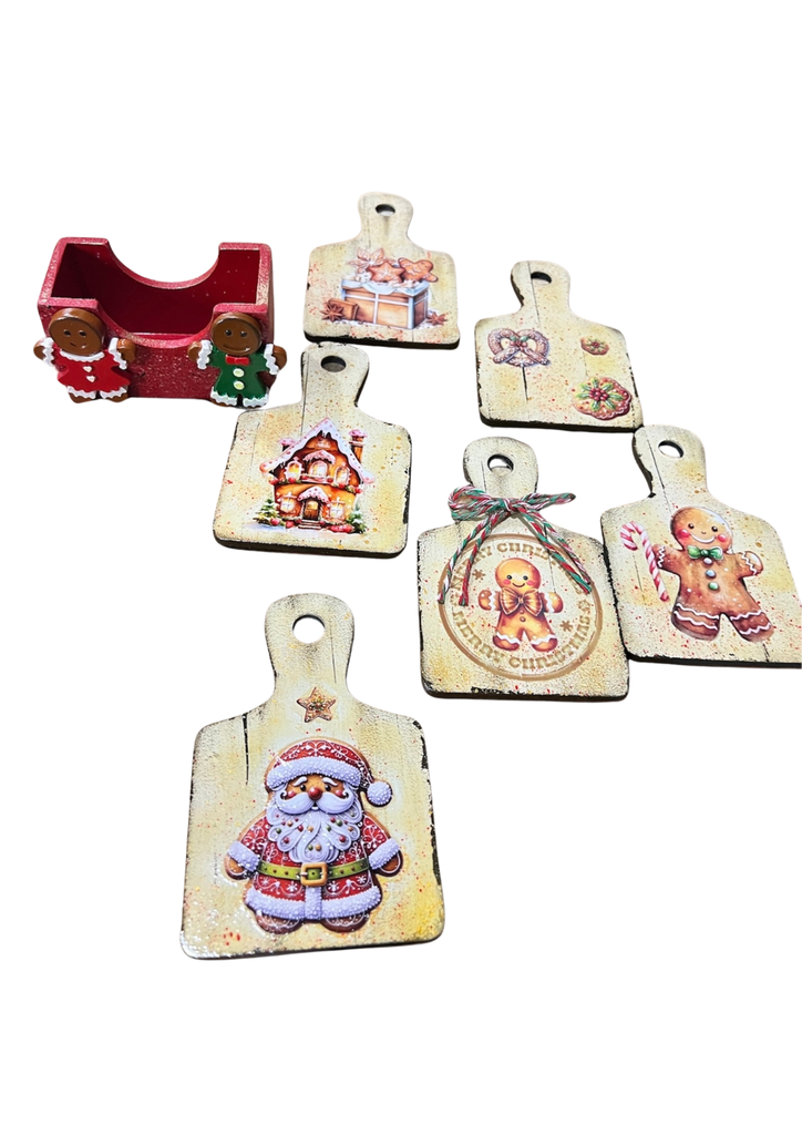 Porta vasos - motivo navidad