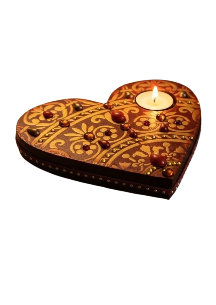 Porta vela - Corazón