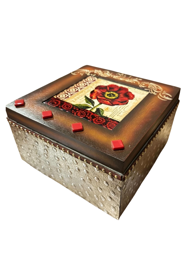 Caja Flor Roja