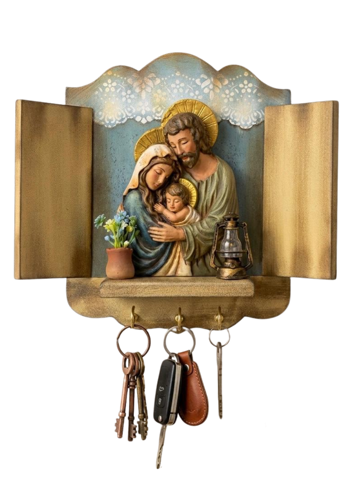 Porta llaves - Jesús, María y José