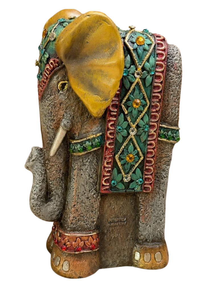 Figura Escultórica de Elefante Ornamental