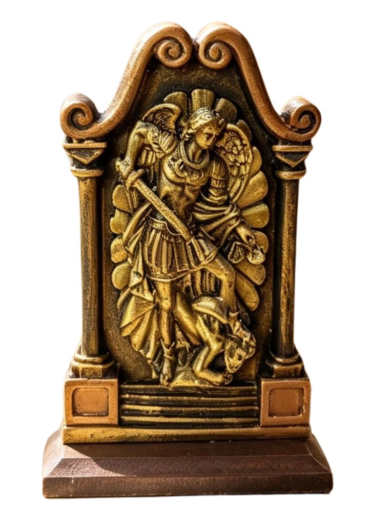 Escultura de Sobremesa Estilo Clásico "San Miguel"