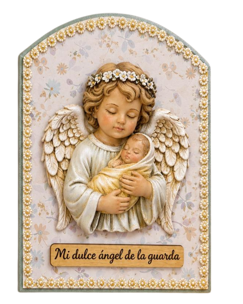 Placa Escultórica "Mi Dulce Ángel de la Guarda"