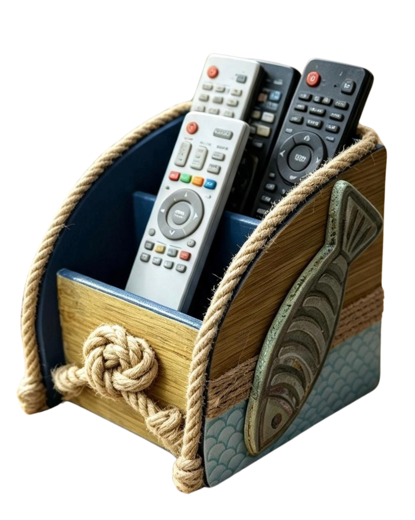 "Fish & Rope" - Organizador de Controles Estilo Náutico