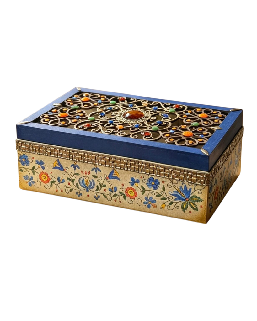Caja VII "Mosaico & Flores"- Cofre Joyero Estilo Andaluz