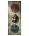 "Trilogía Mandala & Rostro" - Panel Vertical Zen