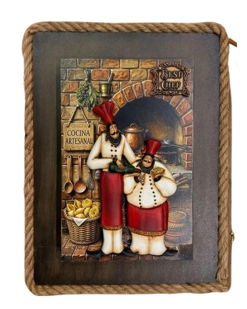 "Master Chef & Vino" - Mosaico de Pared