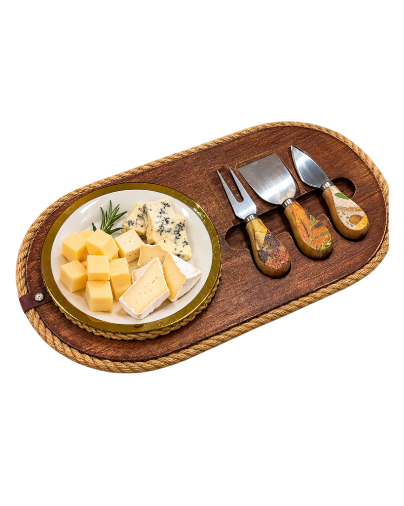 "Gourmet Board & Cutlery" - Bandeja para Aperitivos